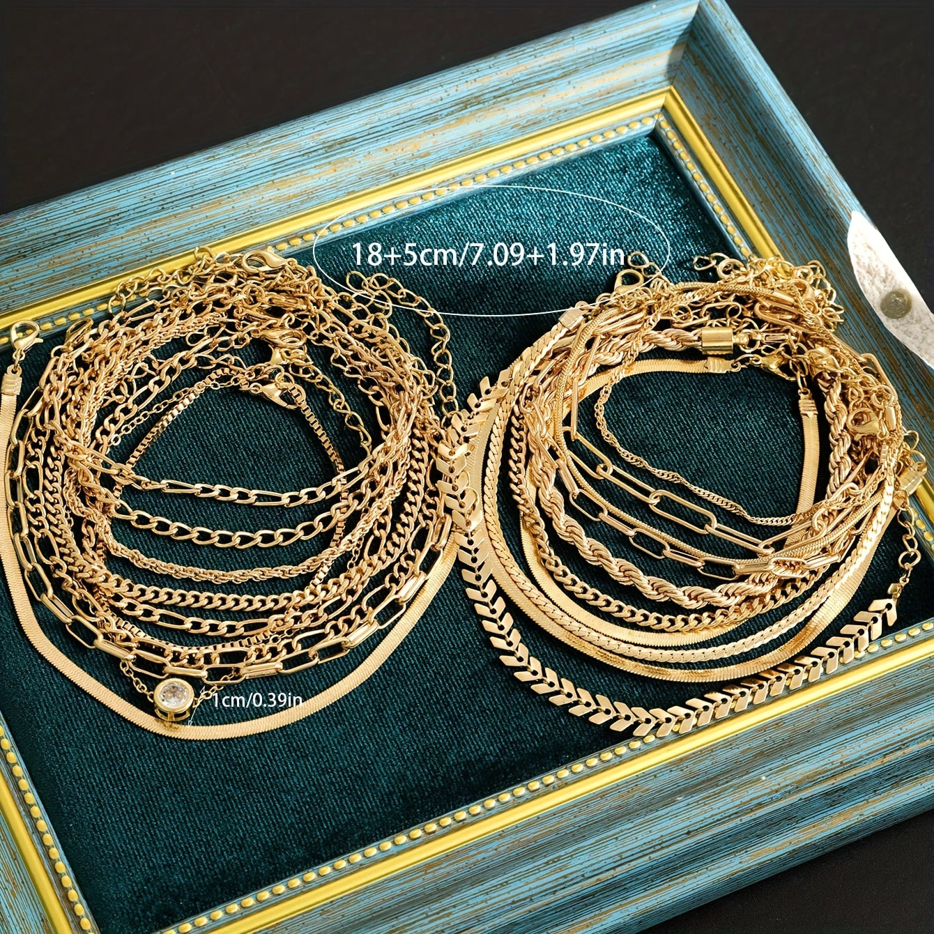 20pcs/Set Fashionable Minimalist Elegant Chic Retro Design Crystal Snake Bone, Braided, Airplane, Simplistic Metal Chain Bracelets, Multi-Style Assorted Jewelry Set, Suitable For Holidays, Parties, Dates, Gifts, Everyday Wear